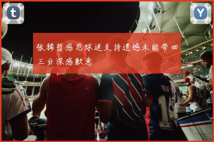 张稀哲感恩球迷支持遗憾未能带回三分深感歉意